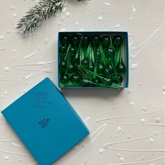 RARE Vintage Christmas Plastic Green Icicles - Picture 10 of 16